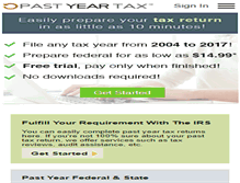 Tablet Screenshot of pastyeartax.com